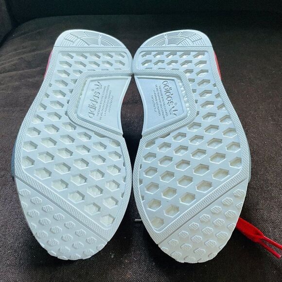 NEW Adidas NMD R1 runner w Lush Red White S79385 38 2/3 EUR - Picture 12 of 14